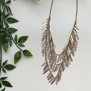 Gold and silver necklace